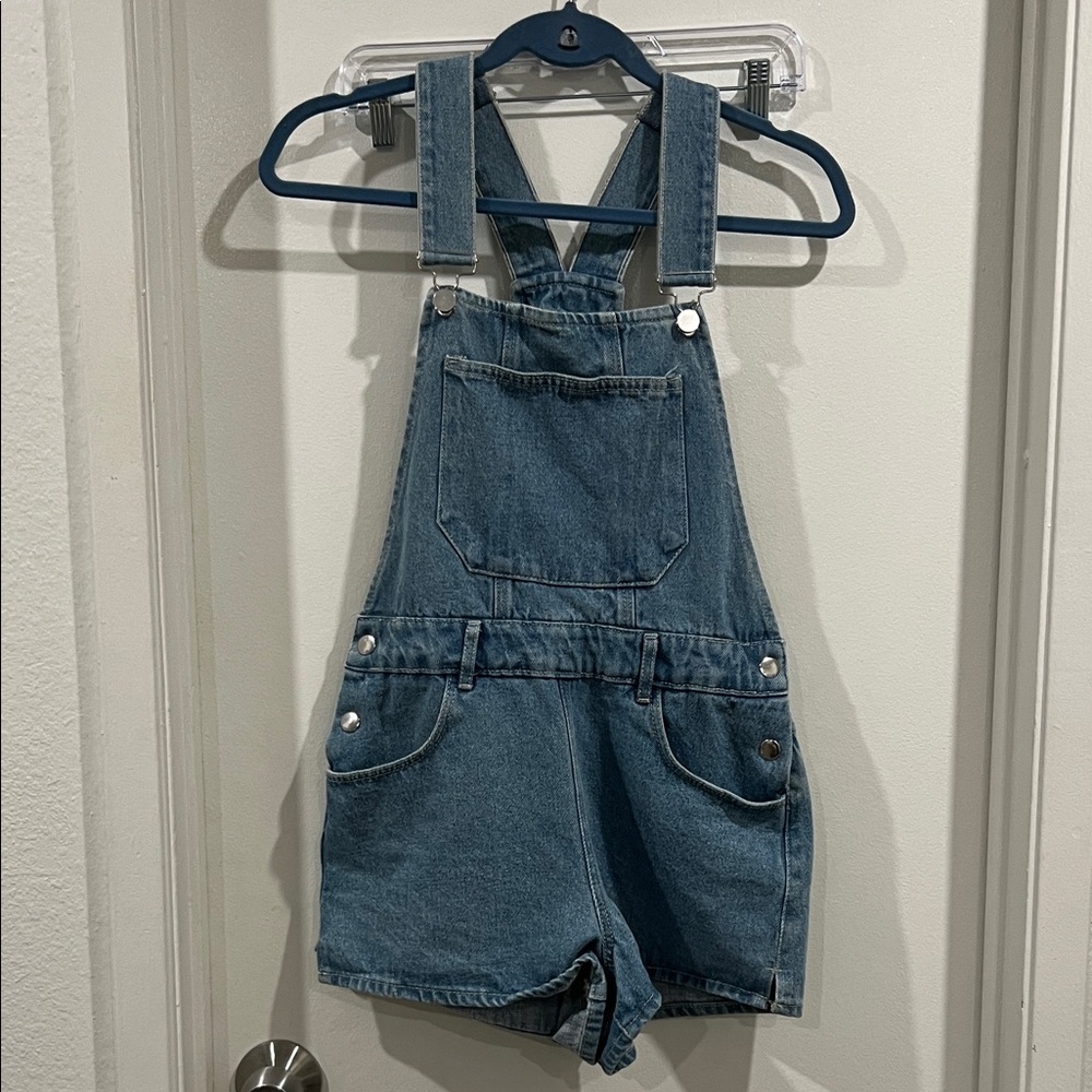 Zara Women's Blue Denim Overalls